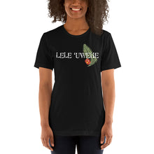 Load image into Gallery viewer, Short-Sleeve Unisex T-Shirt LELE &#39;UWEHE Front &amp; Back Printing Logo White

