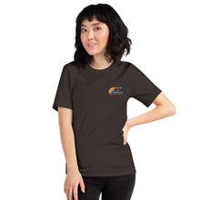 Load image into Gallery viewer, Short-Sleeve Unisex T-Shirt Hawaii de Poupelle (Rainbow Logo white)
