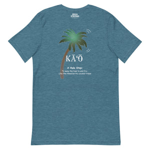 Short-Sleeve Unisex T-Shirt KAO Front & Back Printing Logo White