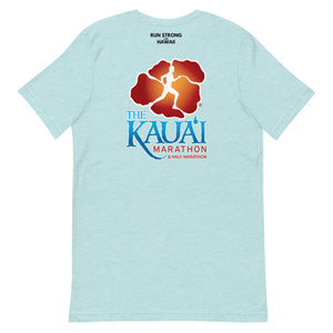 Short-Sleeve Unisex T-Shirt Kauai Marathon Front & Back printing (Logo Black)