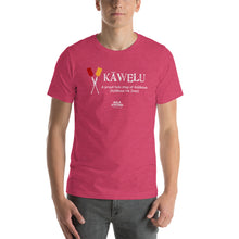 Load image into Gallery viewer, Short-Sleeve Unisex T-Shirt KAWELU Kahili Logo White

