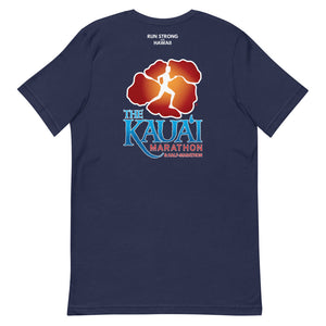 Short-Sleeve Unisex T-Shirt Kauai Marathon Front & Back printing (Logo White)