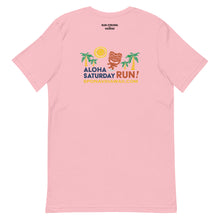 Load image into Gallery viewer, Short-Sleeve Unisex T-Shirt Aloha Saturday Run Front &amp; Back printing (Logo Black)
