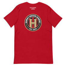 Load image into Gallery viewer, Short-Sleeve Unisex T-Shirt Hawaii Soccer Academy Front &amp; Back printing (Logo White)
