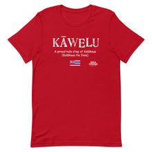 Load image into Gallery viewer, Short-Sleeve Unisex T-Shirt KAWELU Flag Logo White
