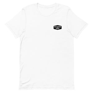 Short-Sleeve Unisex T-Shirt Aloha Saturday Run Front & Back printing (Logo Black)