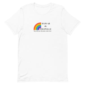 Short-Sleeve Unisex T-Shirt Hawaii de Poupelle (Rainbow Logo black)