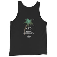 Load image into Gallery viewer, Unisex Tank Top KAO Front &amp; Back Printing Logo White
