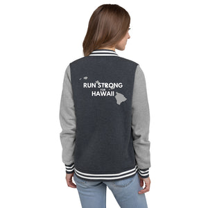 Women's Letterman Jacket RUN STRONG FOR HAWAII