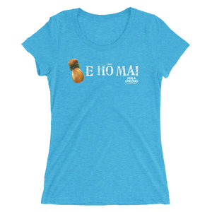 Ladies' short sleeve t-shirt E HO MAI IPU Logo White