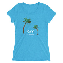Load image into Gallery viewer, Ladies&#39; short sleeve t-shirt KAO Front &amp; Back Printing Logo White
