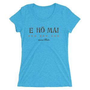 Ladies' short sleeve t-shirt for "mana Hula"