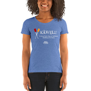 Ladies' short sleeve t-shirt KAWELU Kahili Logo White