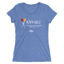 Load image into Gallery viewer, Ladies&#39; short sleeve t-shirt KAWELU Kahili Logo White
