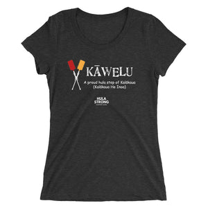 Ladies' short sleeve t-shirt KAWELU Kahili Logo White