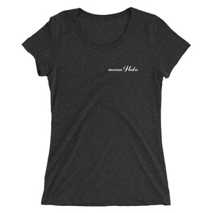 Ladies' T-shirt E HO MAI IPU B&F White Logo for "mana Hula"