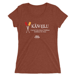 Ladies' short sleeve t-shirt KAWELU Kahili Logo White