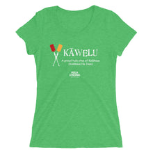 Load image into Gallery viewer, Ladies&#39; short sleeve t-shirt KAWELU Kahili Logo White

