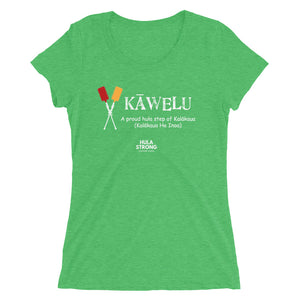 Ladies' short sleeve t-shirt KAWELU Kahili Logo White