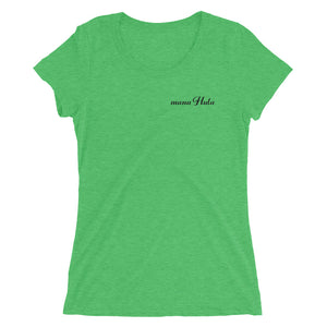 Ladies' T-shirt E HO MAI IPU B&F Black Logo for "mana Hula"