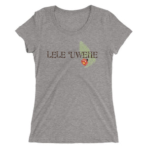 Ladies' short sleeve t-shirt LELE 'UWEHE Front & Back Printing