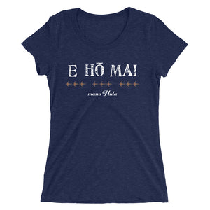 Ladies' short sleeve t-shirt for "mana Hula"