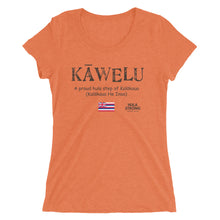 Load image into Gallery viewer, Ladies&#39; short sleeve t-shirt KAWELU Flag
