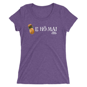 Ladies' short sleeve t-shirt E HO MAI IPU Logo White