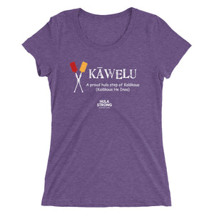 Ladies' short sleeve t-shirt KAWELU Kahili Logo White