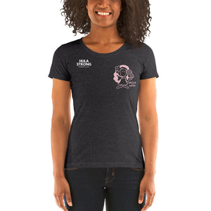 "HULA APPS" Ladies' short sleeve t-shirt Pink Logo