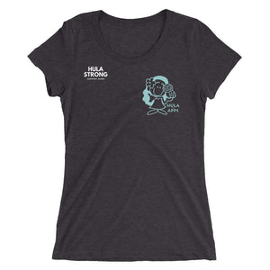 "HULA APPS" Ladies' short sleeve t-shirt Blue Logo