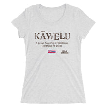 Load image into Gallery viewer, Ladies&#39; short sleeve t-shirt KAWELU Flag
