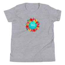 Load image into Gallery viewer, Youth Short Sleeve T-Shirt #SUPPORT ALOHA Series Flower
