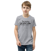 Load image into Gallery viewer, MANA HONUA Youth Short Sleeve T-Shirt Logo Black
