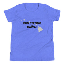 Load image into Gallery viewer, Youth Short Sleeve T-Shirt RUN STRONG FOR HAWAII (Logo Black)
