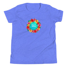 Load image into Gallery viewer, Youth Short Sleeve T-Shirt #SUPPORT ALOHA Series Flower
