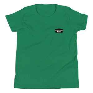 Youth Short Sleeve T-Shirt Aloha Saturday Run Front & Back printing (Logo Black)
