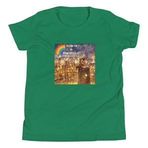 Youth Short Sleeve T-Shirt Hawaii de Poupelle with Rainbow