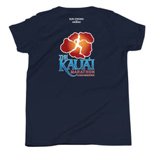 Load image into Gallery viewer, Youth Short Sleeve T-Shirt Kauai Marathon Front &amp; Back printing (Logo White)
