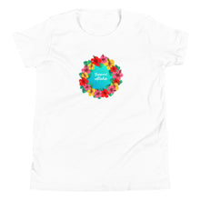 Load image into Gallery viewer, Youth Short Sleeve T-Shirt #SUPPORT ALOHA Series Flower
