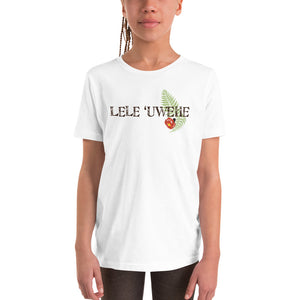 Youth Short Sleeve T-Shirt LELE 'UWEHE Front & Back Printing