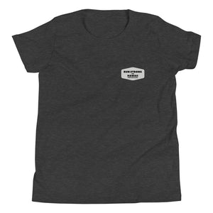 Youth Short Sleeve T-Shirt Honolulu Triathlon Front & Back printing (Logo White)